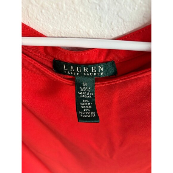 Lauren Ralph Lauren Red Simple Dress Size M - Picture 3 of 5
